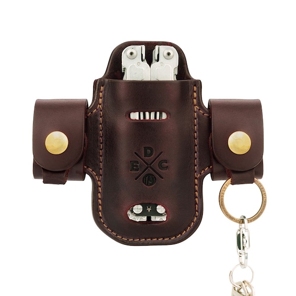 Leather Sheath for L/XL Multitool & Action-Snap Belt Attachment